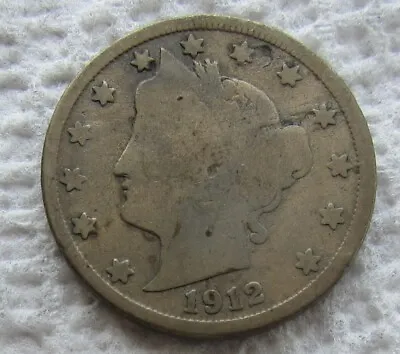 $99 • Buy 1912-S Liberty V Nickel Rare Key Date San Francisco Minor Nicks