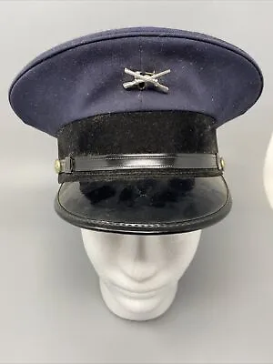 Vtg 1970s Fireman Dress Hat / Military Style Hat Wentworth Head-Master Navy Blue • $30.82