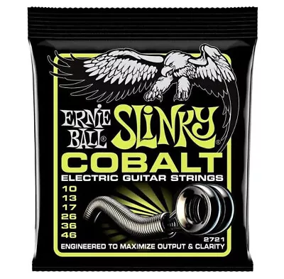 Ernie Ball Regular Slinky Cobalt Electric Guitar Strings - 10-46 Gauge • $13