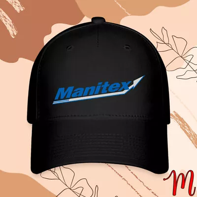 New Manitex Crane Company Logo Black/White Hat Baseball Cap Size S/M-L/XL • $26.75