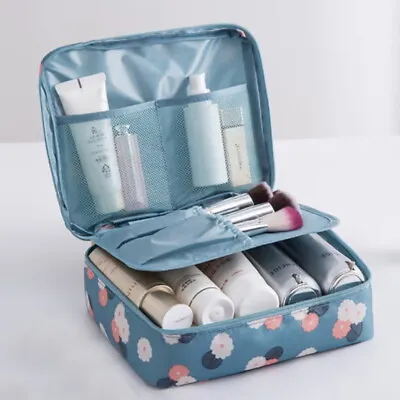 £5.43 • Buy Women Make Up Wash Bag Cosmetic Case Toiletry Portable Hanging Travel Pouch Kit