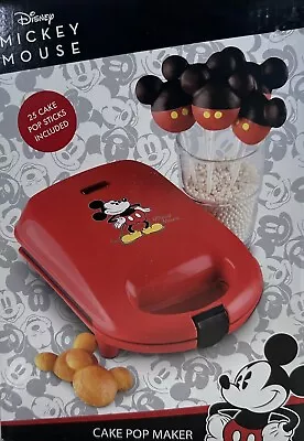 DISNEY MICKEY MOUSE CAKE POP MAKER (Non-Stick) 25 Cake Pop Sticks Piping Bag NEW • $29.35