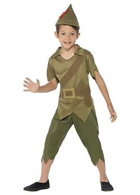 Robin Hood Costume Child 3 Sizes Works For Peter Pan Fancy Dress Bookweek Boys • $25