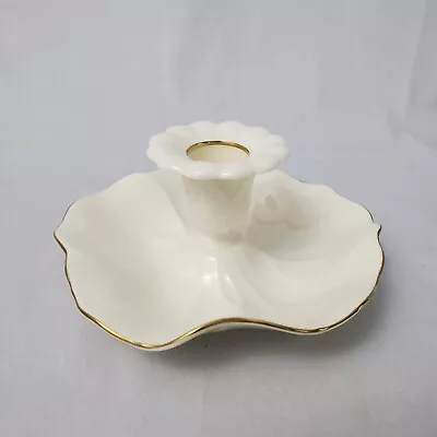 Mikasa Narumi Ivory Bone China Candle Stick Holder B2001 24k Gold Trim • $12.99