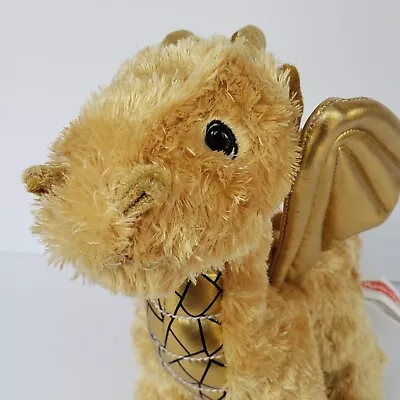 Melissa & Doug Plush Gold Luster Shiny Dragon Stuffed Animal Toy Doll 9  • $13.95