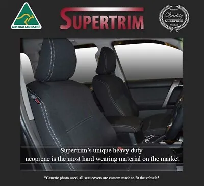 $289 • Buy Suzuki Grand Vitara Premium Neoprene Seat Covers FRONT Full-back + Map Pockets 