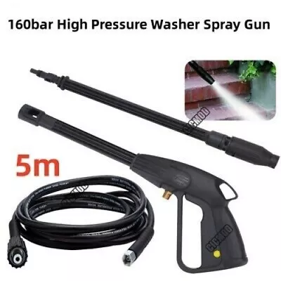 High Pressure Spray Gun Water Washer Cleaner + 5M Washing Hose For Karcher K2-K7 • £19.99