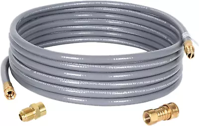 10 Feet 1/2 Inch Id Natural Gas Grill Hose With Quick Connect Fittings Assembly • $56.88