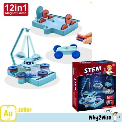 12 In 1 Magnet Science Kit Experiment Fun Game Educational STEM Kit For Kids • $27.90
