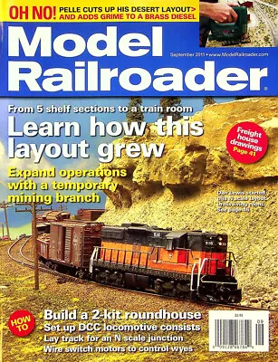 Model Railroader Magazine September 2011 Vol 78 No 9 Learn How This Layout Grew • $11.99