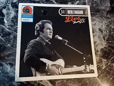 Merle Haggard Live From Austin Vinyl Record LP Orange Black Splatter New W/ DVD • $24.99