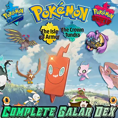 Pokemon Sword And Shield Home New Full Pokedex Ultra Shiny 6IV BR DLCs Included • $18