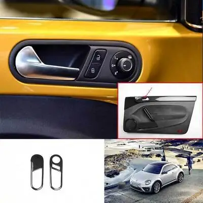 For Volkswagen VW Beetle 2012-2019 Carbon Fiber Inner Door Handle Frame Trim 2pc • $38.99