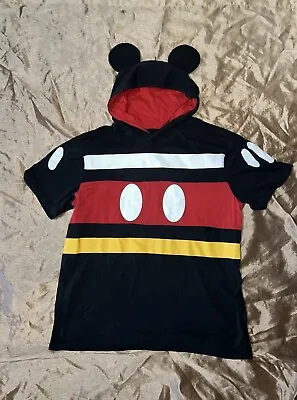 Disney Parks Mickey Mouse Hooded Ears Adult Size Medium T-Shirt Costume Mickey  • $35