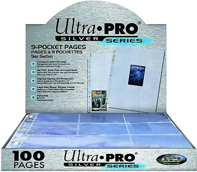 Ultra Pro Silver Series 9-Pocket Album Pages For Pokemon/YuGiOh/MTG/Sports Cards • $5.99