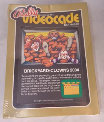 $35 • Buy Brickyard/Clowns (Astrocade, 1981) #2004 Bally Videocade Sealed