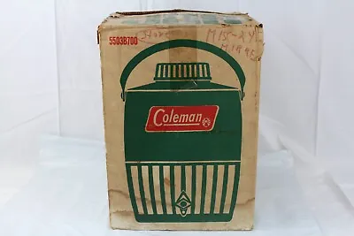 $24.97 • Buy Nice Vintage Coleman Camping Three Gallon Green Picnic Water Cooler Jug In Box
