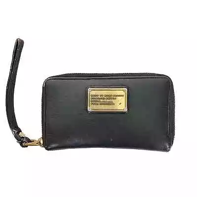 Marc By Marc Jacobs Standard Supply Workwear Black Leather Zip Around Wallet • $18