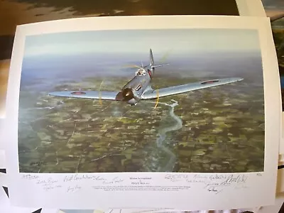  542 Squadron Aviation Art Print  Spitfire Photographic Dambuster Raid Mohne    • £185