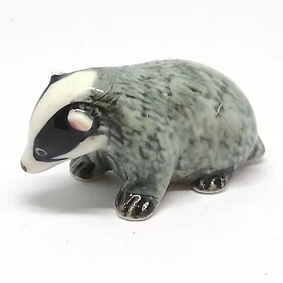 Ceramic Badger Figurine Miniature Handicraft Gift Collectible Animal Decor • $7