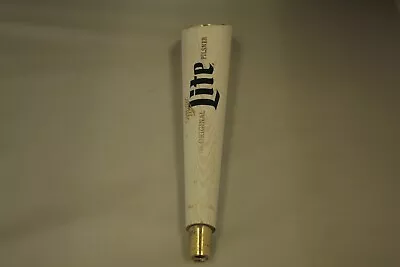 Miller Lite Beer Tap Handle White Wood Pull 52766 • $15