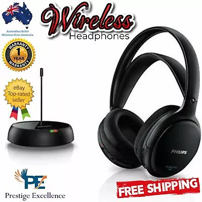 Philips Wireless Headphones Headset Rechargeable FM Music Portable Headsets 100m • $262.44