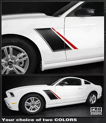 Ford Mustang Roush Style Fender Side Stripes Decals 2010 2011 2012 2013 2014   • $33.60