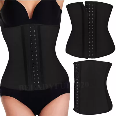 £13.67 • Buy Women Latex Underbust Body Shaper Waist Clincher Corset Training Trainer Belt BL