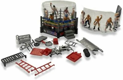£12.99 • Buy Kids Pretend Play Mini WWE Wrestling Ring With 12 Toy Set Action Heroes Deal On
