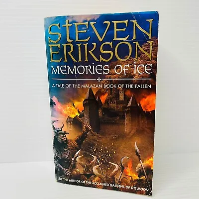 Memories Of Ice By Steven Erikson 2001 Malazan Of The Fallen  Fantasy Paperback • $42.10