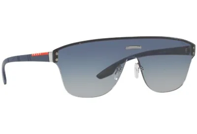 $399.95 • Buy RARE NEW Genuine PRADA Linea Rossa Grey Blue Sunglasses SPS 57T 292292 PS 57TS