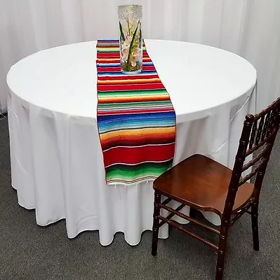 Mexican Serape Table Runner 15  X 84  Saltillo Sarape Wedding Party Made In USA • $11.15