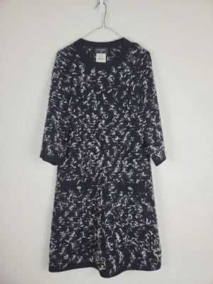 $1200 • Buy Chanel Wool One Piece Black, White Women's Clothing Size 36 Made In Italy