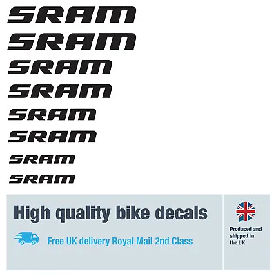 SRAM Bike Labels / Decals / Stickers 5+ Years External • $7.47