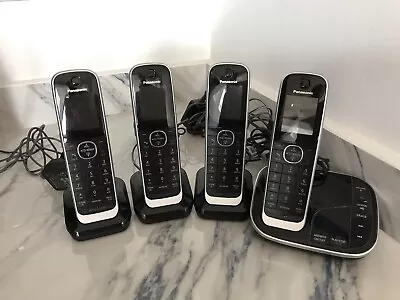 Panasonic KX-TGJ324EB Digital Cordless Telephone With 4 Handsets • £50