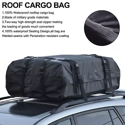 Waterproof Car Roof Top Rack Carrier Cargo Bag Luggage Storage Cube Bag Travel • $72.88