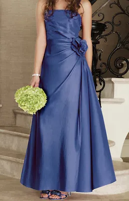 £29.99 • Buy BHS Margaux Taffeta Teen Bridesmaid Prom Party Dress Sapphire Blue Age 9 Years