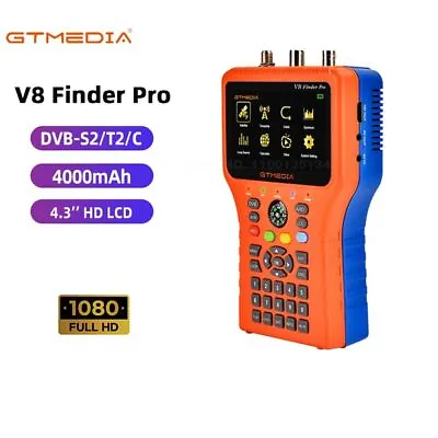 MPEG-4 GTMEDIA V8 FINDER PRO Meter Satellite Signal Finder DVB-S2/T2/C Combo • $183.80