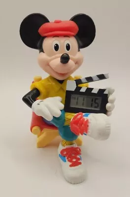 1991 Sounds Fun Disney Mickey Mouse Talking Time Director Alarm Clock TESTED • $35.95