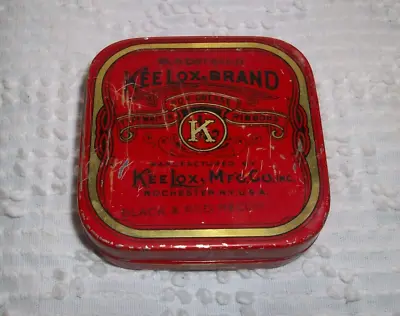 Vintage KEE LOX Typewriter Ribbon Tin Rochester NY • $4.50