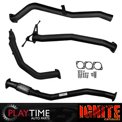 3 Inch Ignite Exhaust For Nissan Navara D22 3L 2003 -2015 With Pipe Only Black • $531