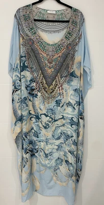 $220 • Buy Camilla Women’s Silk Pattern Kaftan Size OS