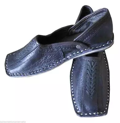 Shoes Indian Handmade Leather Men Jutties Size Mojaries Jutti Flat Khussa US 8 • $49.49