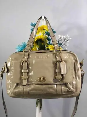 $89.99 • Buy COACH Chelsea Putty Color Patent Leather Satchel Bag #F14030
