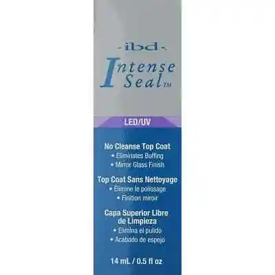 IBD INTENSE SEAL LED/UV Gel Shine Top Coat Acrylics14ml/0.5fl.oz No Cleanse Top • $12.99