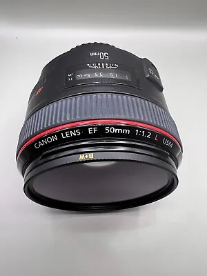 Canon EF 50mm F1.2 L USM Autofocus Prime Lens With Front & Rear Lens Cap • £749