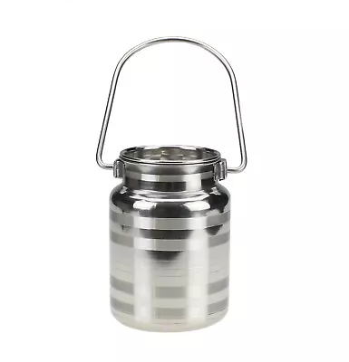 Stainless Steel Milk Churn Can Jug Canister With Carry Handle And Push Lid Milk • £25.99
