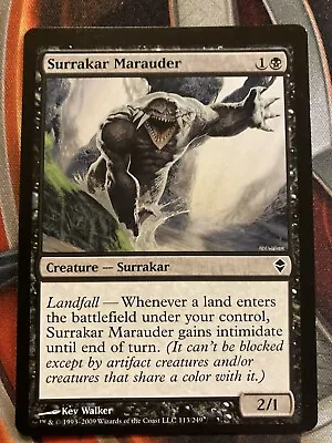 MTG MISPRINT Surrakar Marauder (Down-shifted) Zendikar Common • $0.73