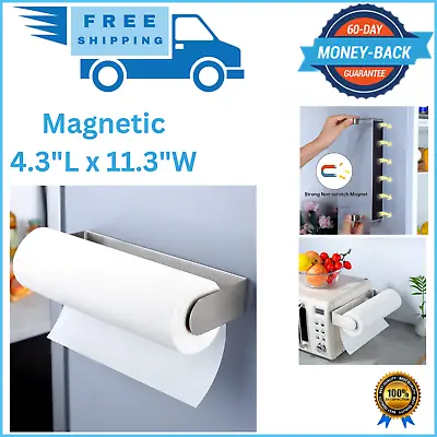 Magnetic Paper Towel Holder For Refrigerator Kitchen Fridge Metal Cabinet Grill • $14.99