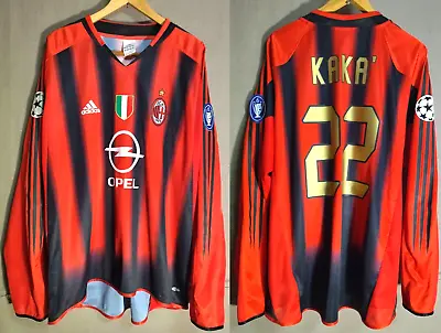 MINT KAKA #22 XL AC MILAN 2004 2005 Serie A Maglia Shirt Jersey Adidas Brazil • $329.98